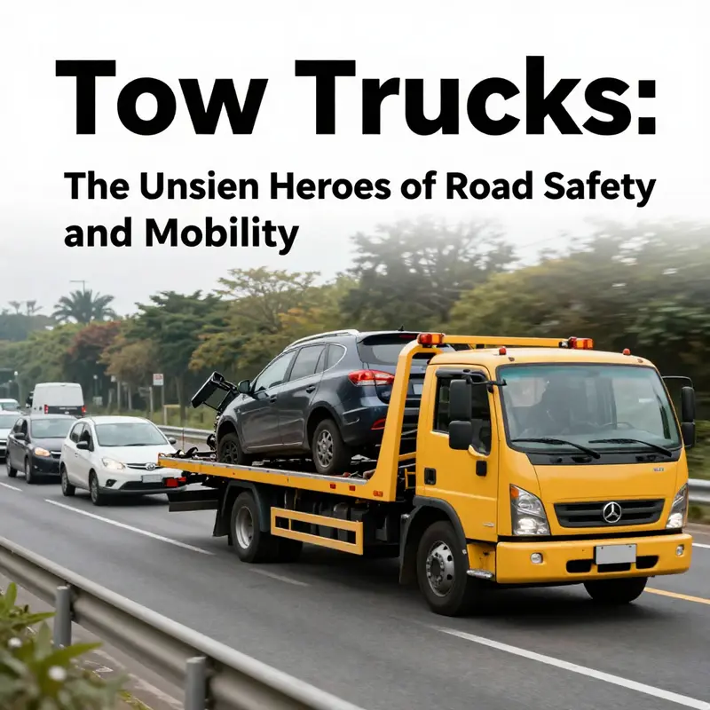 Tow trucks are crucial in maintaining road safety by swiftly removing disabled vehicles.