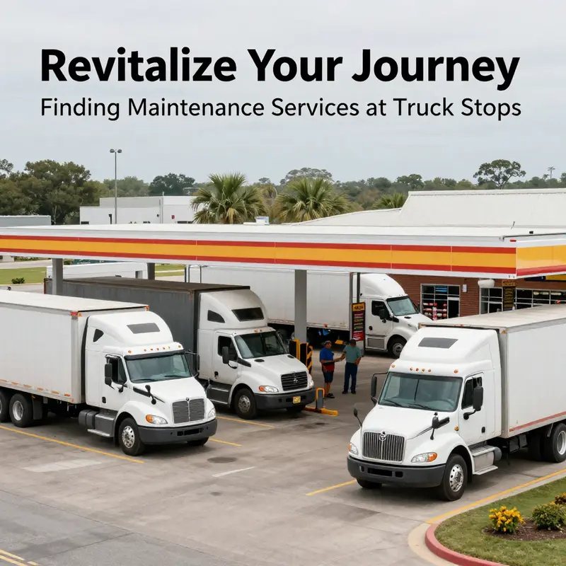Major truck stop chains offer comprehensive maintenance services for truck drivers.