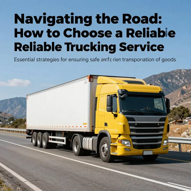 A loaded freight truck driving on a highway, representing logistics and trucking services.