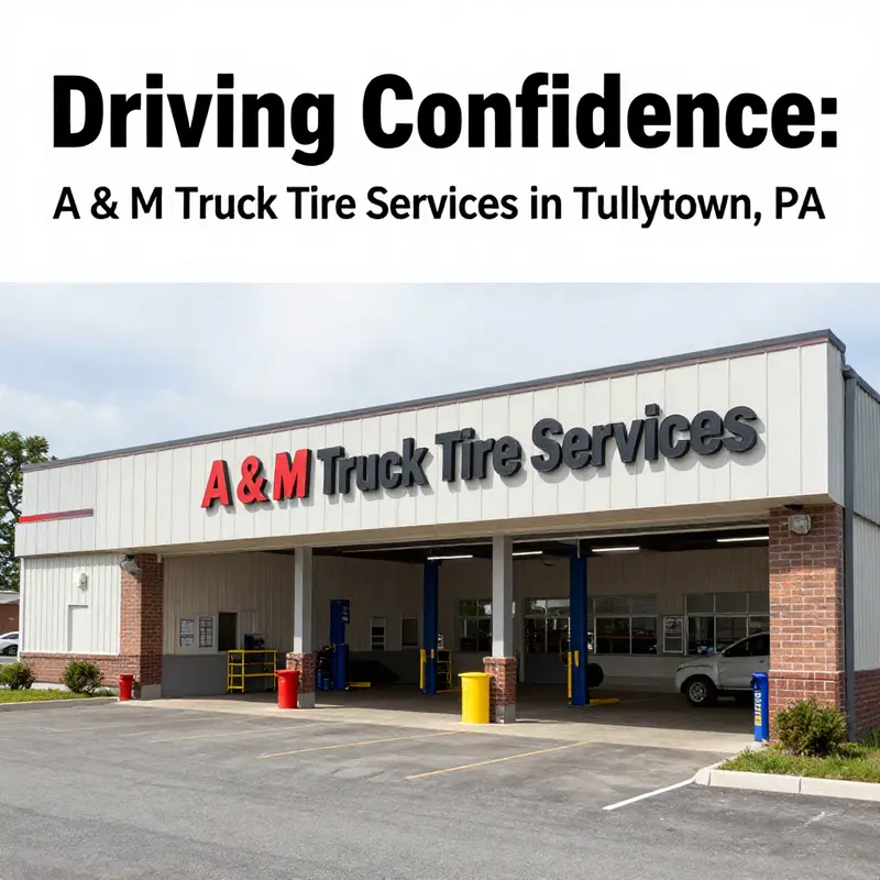 A view of A & M Truck Tire Services, your trusted partner for truck tire solutions in Tullytown, PA.