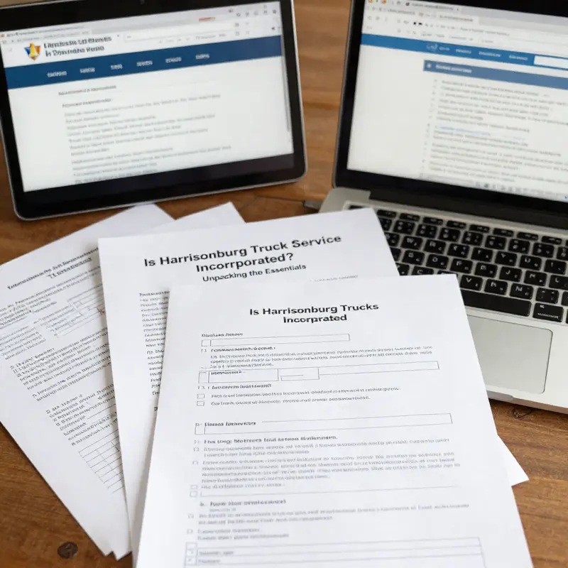 The bustling exterior of Harrisonburg Truck Service, vital for the local trucking community.