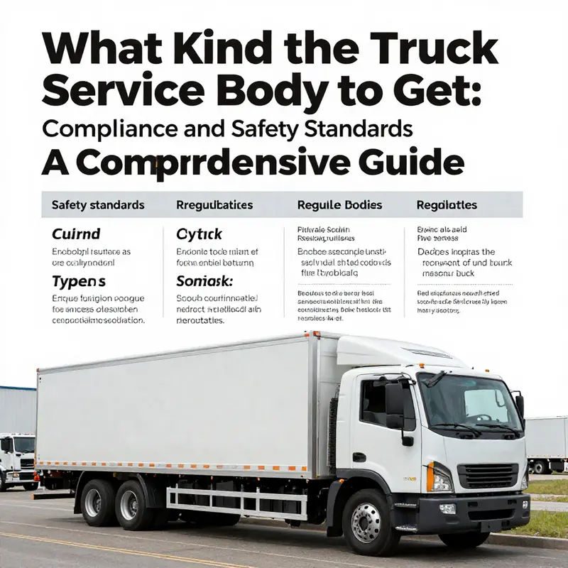 Different types of truck service bodies displayed for comparison.