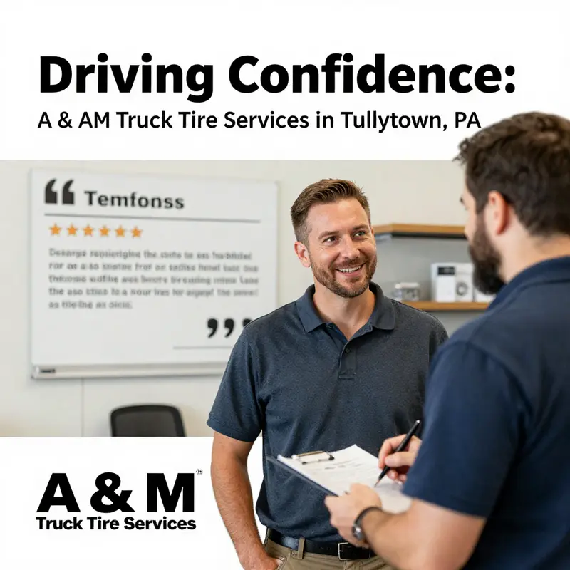 A view of A & M Truck Tire Services, your trusted partner for truck tire solutions in Tullytown, PA.