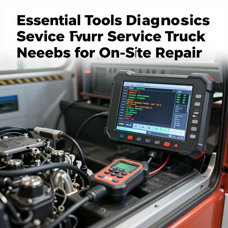 A comprehensive assortment of core repair tools for service trucks, crucial for on-site maintenance.