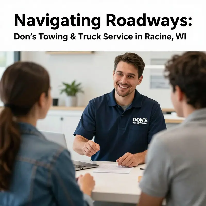 An overview of Don’s Towing & Truck Service’s modern fleet ready to assist drivers in Racine, WI.