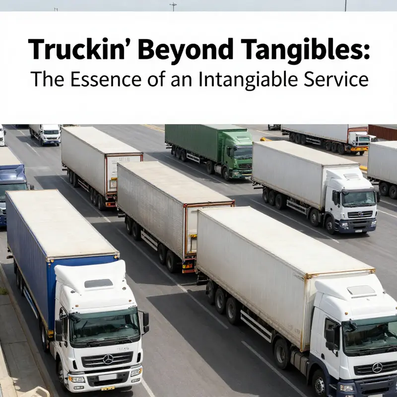 A long-haul truck driver exemplifying the essence of trucking services beyond tangible assets.