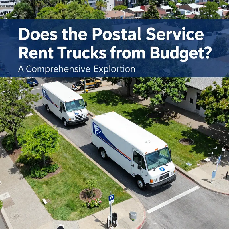 Examining the differences between USPS fleet usage and rental truck services like Budget.