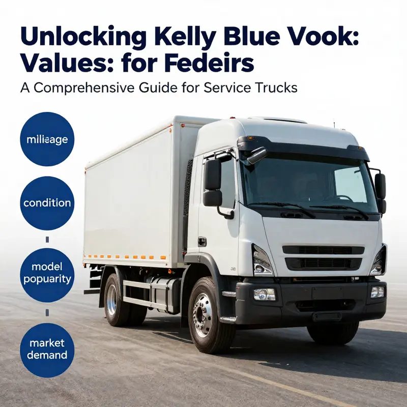 Utilizing the Kelley Blue Book value tool provides a structured approach to determine your service truck’s worth.