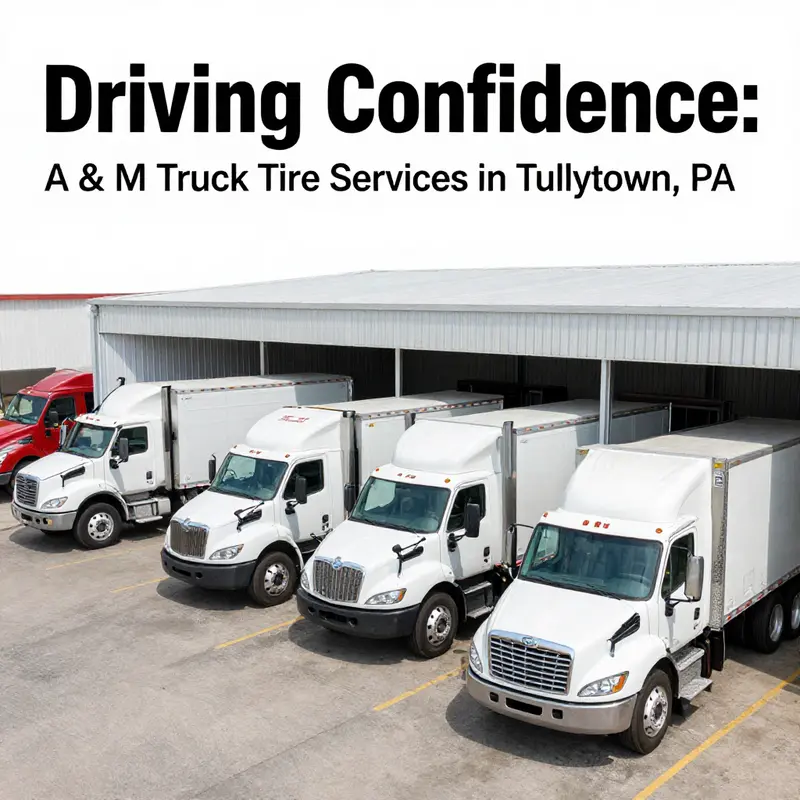 A view of A & M Truck Tire Services, your trusted partner for truck tire solutions in Tullytown, PA.
