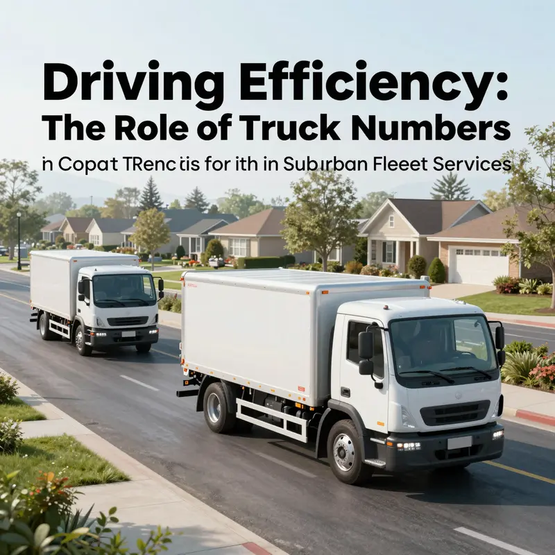 A dynamic fleet ready to manage waste across the suburban landscape.