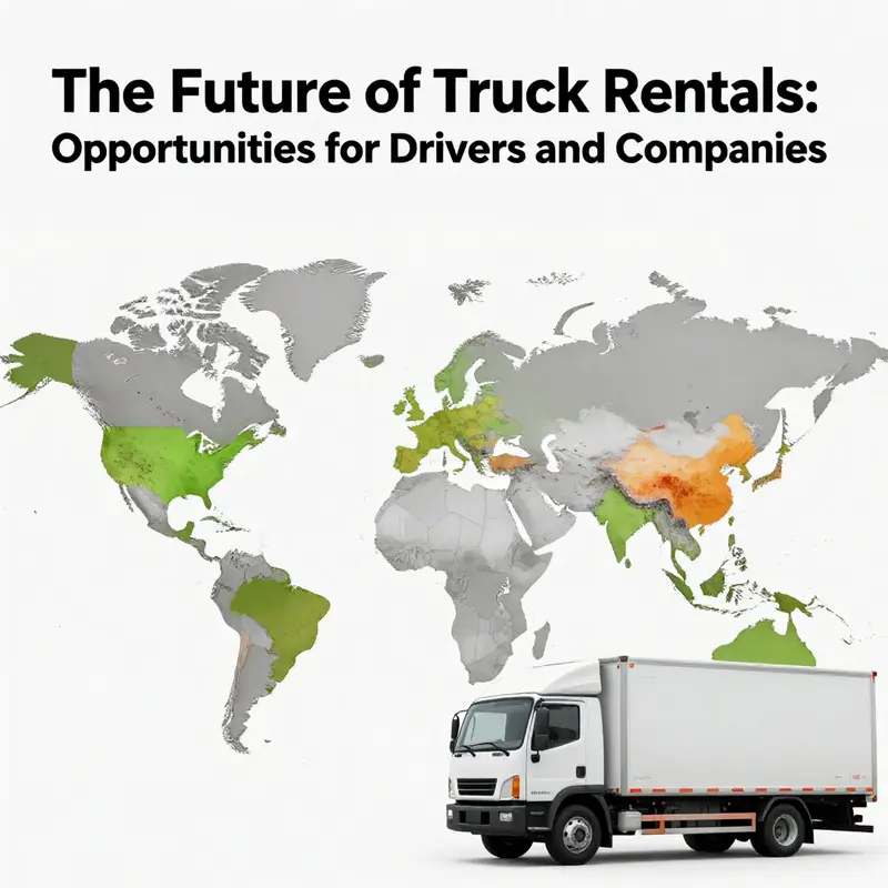 Market growth projection of truck rental services from 2025 to 2034.