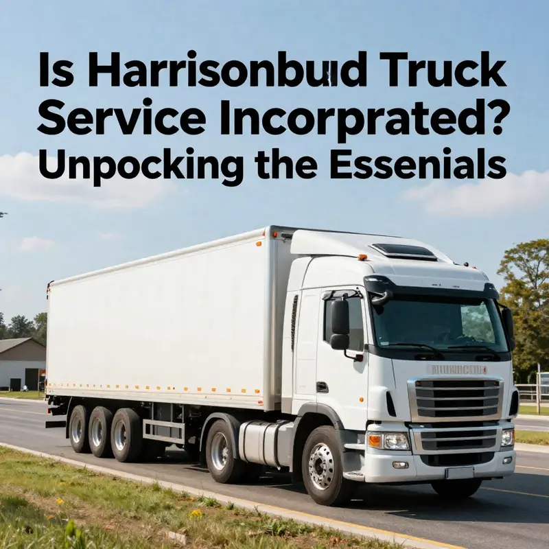 The bustling exterior of Harrisonburg Truck Service, vital for the local trucking community.