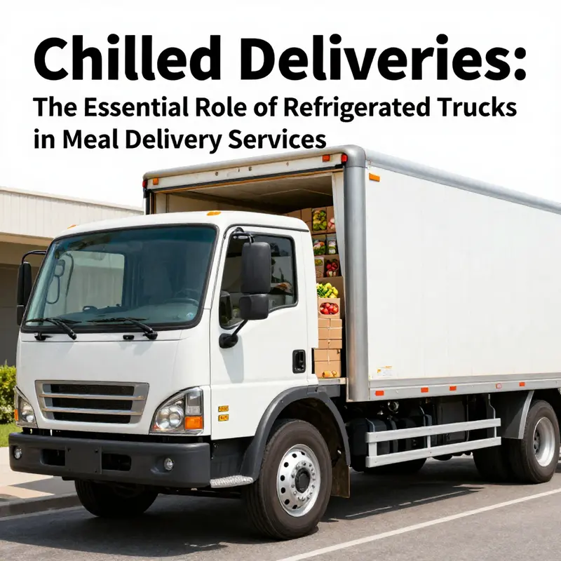 Refrigerated trucks play a vital role in preserving the freshness and safety of meals delivered to consumers.