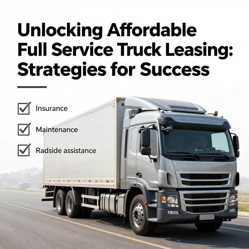 A digital platform displaying options for full-service truck leasing, emphasizing the importance of direct comparison.
