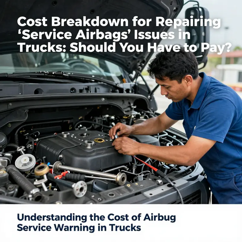 The dashboard warning indicating potential airbag issues, highlighting the need for immediate attention.