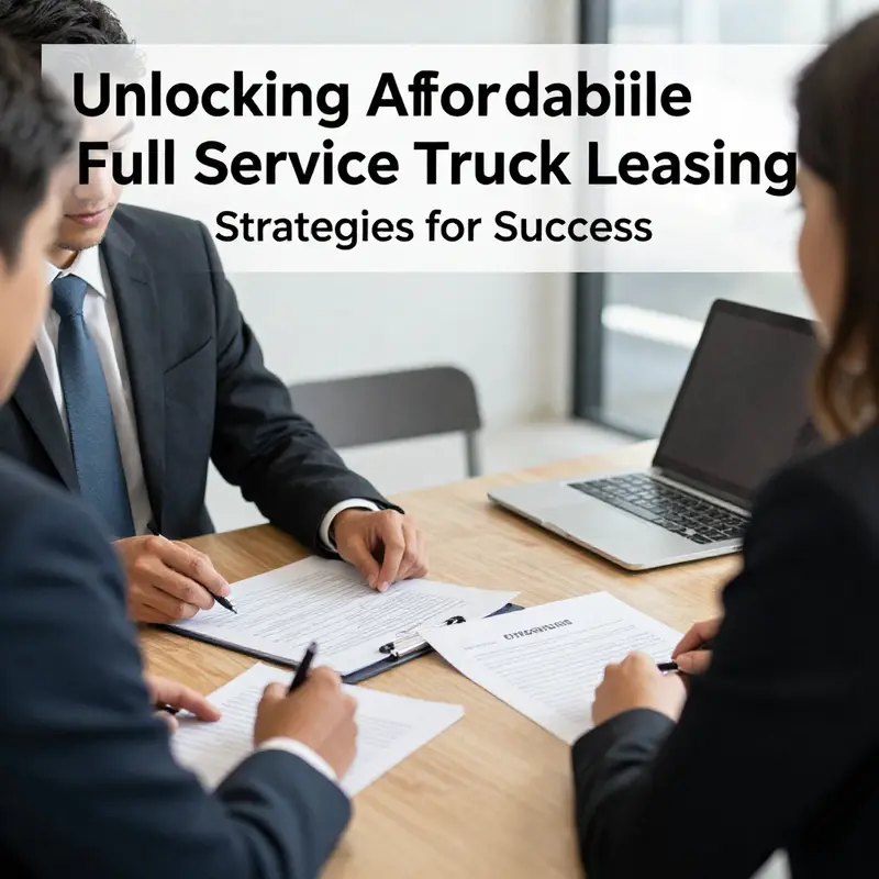 A digital platform displaying options for full-service truck leasing, emphasizing the importance of direct comparison.