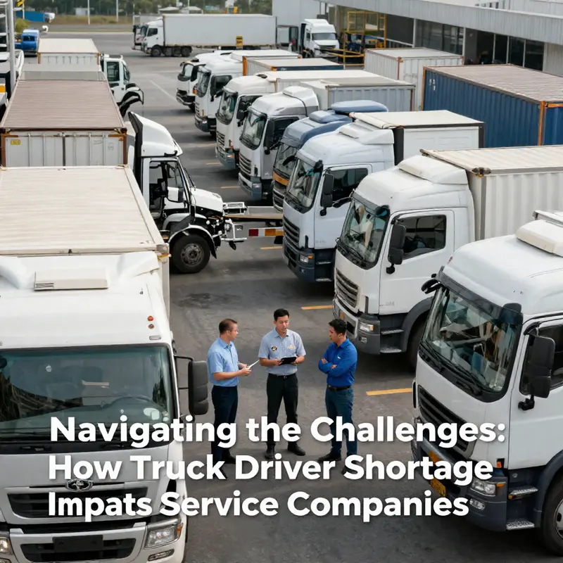 Managers in a logistics facility face operational challenges stemming from the truck driver shortage.