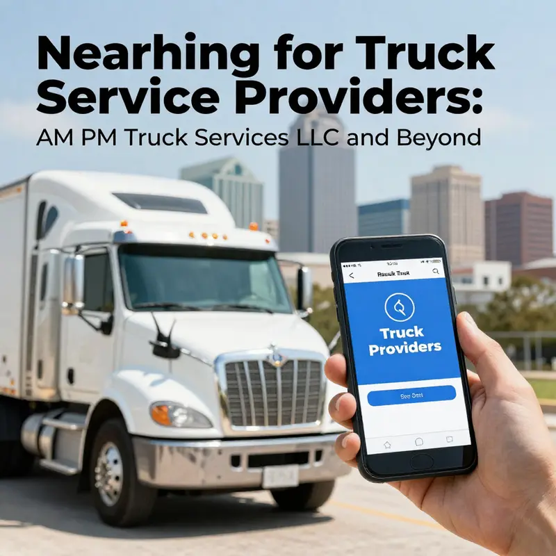 AM PM Truck Services LLC’s Houston location, a hub for truck maintenance and assistance.