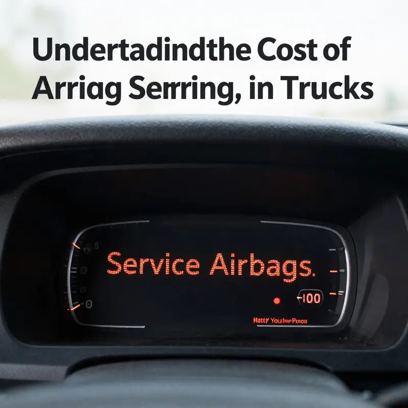 The dashboard warning indicating potential airbag issues, highlighting the need for immediate attention.