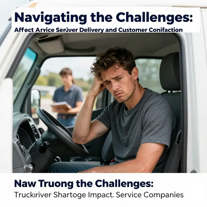 Managers in a logistics facility face operational challenges stemming from the truck driver shortage.