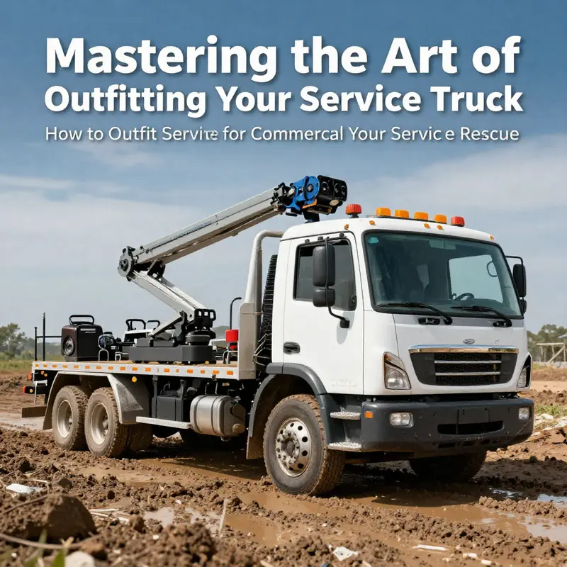 Essential safety gear and tools necessary for outfitting any service truck.