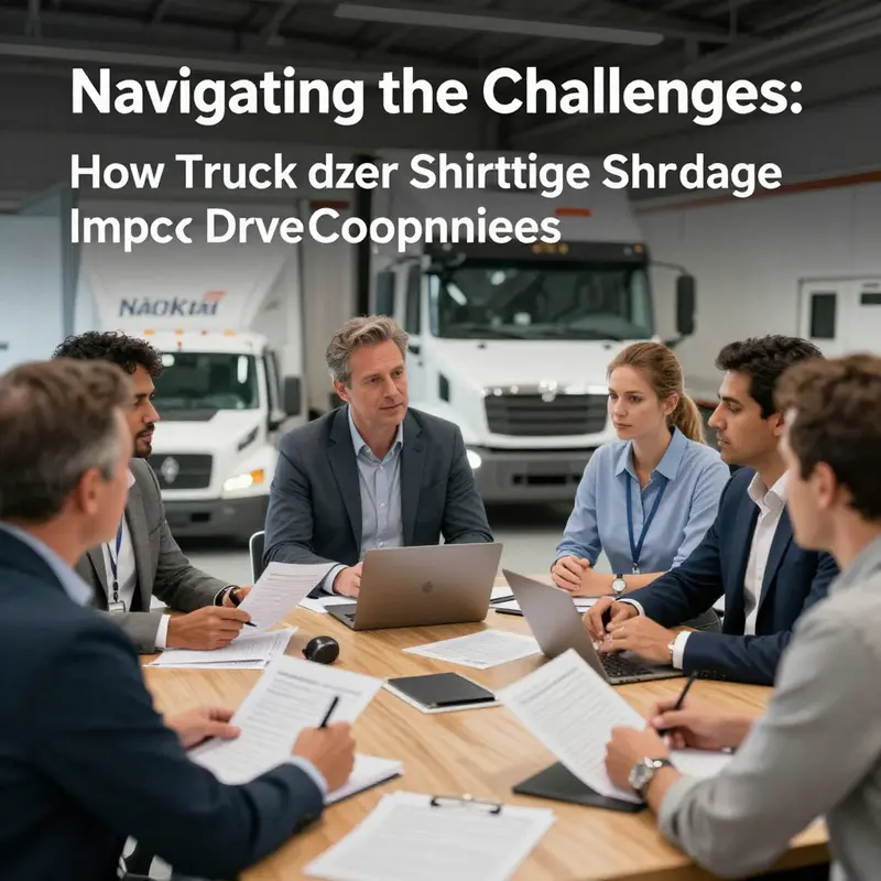 Managers in a logistics facility face operational challenges stemming from the truck driver shortage.