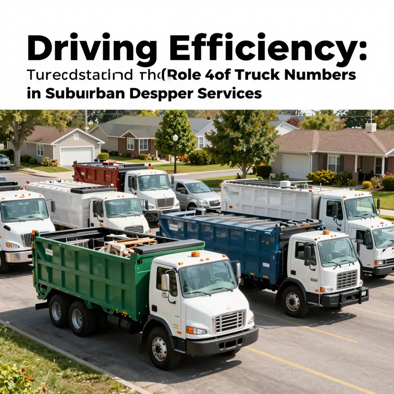 A dynamic fleet ready to manage waste across the suburban landscape.