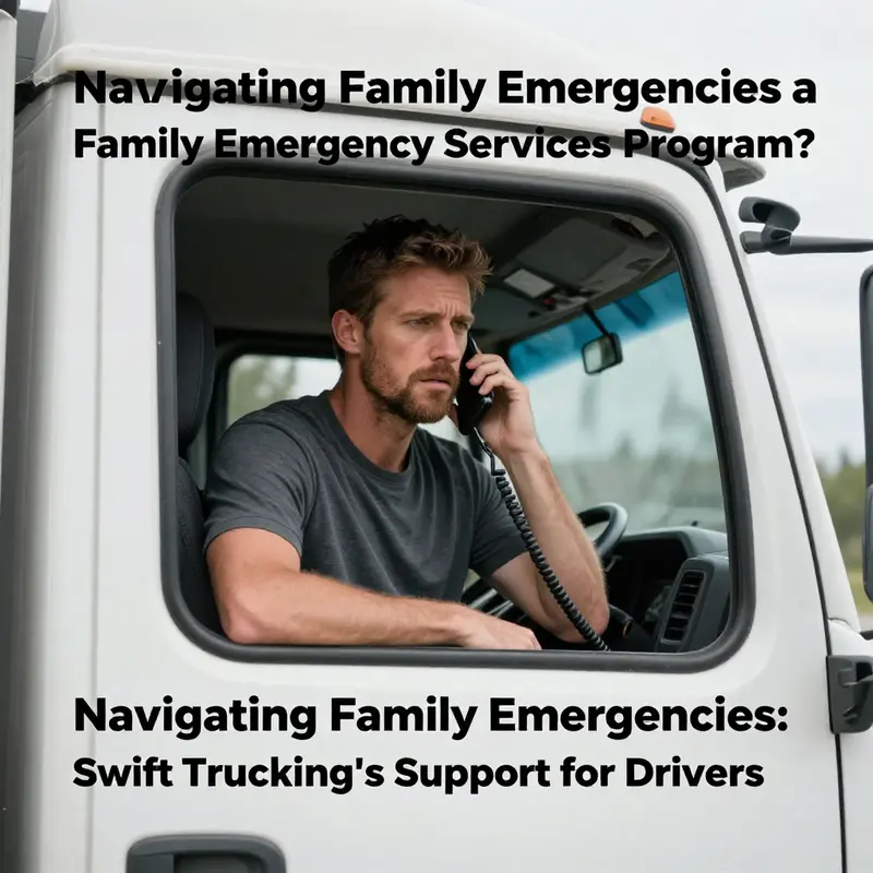 A truck driver in distress illustrating the relevance of emergency services.