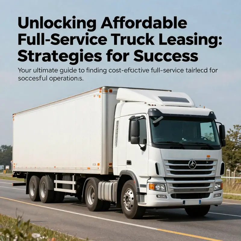 A well-maintained truck driving on an open road, representing successful partnerships in truck leasing.