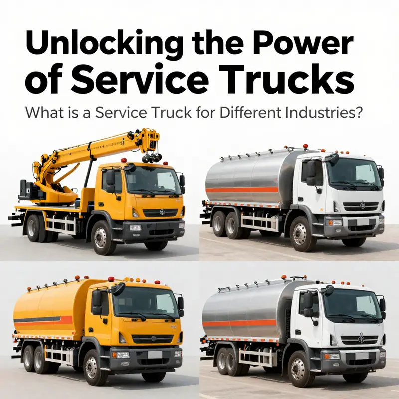 A service truck ready for action, equipped with essential tools for on-site repairs.