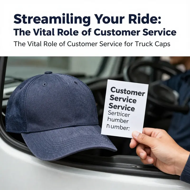 A truck driver emphasizing the importance of customer service when choosing truck caps.