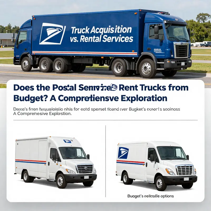 Examining the differences between USPS fleet usage and rental truck services like Budget.