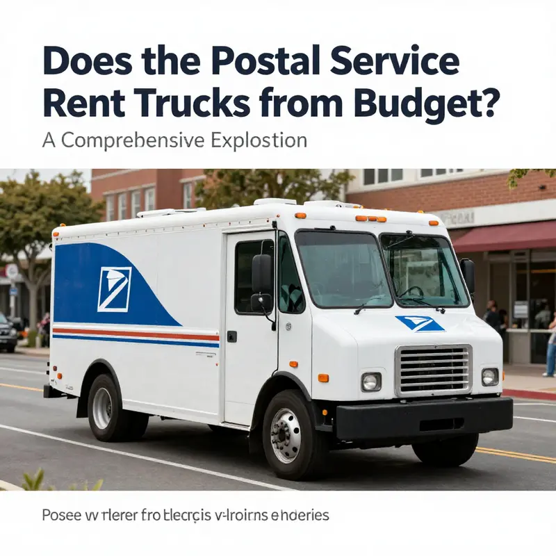 Examining the differences between USPS fleet usage and rental truck services like Budget.