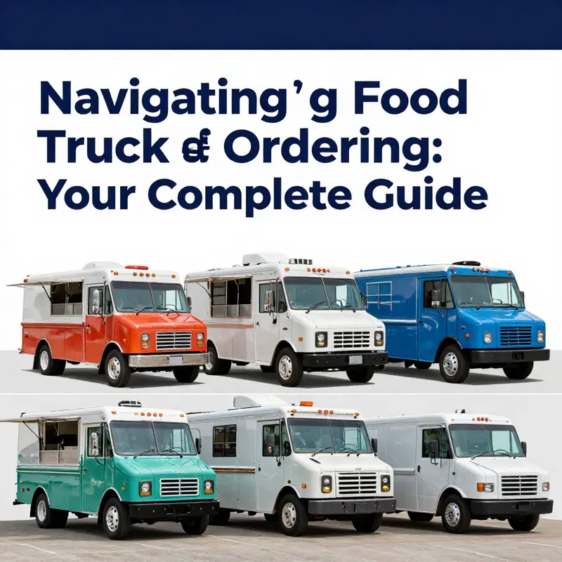 A detailed view of the process involved in ordering a food truck online.