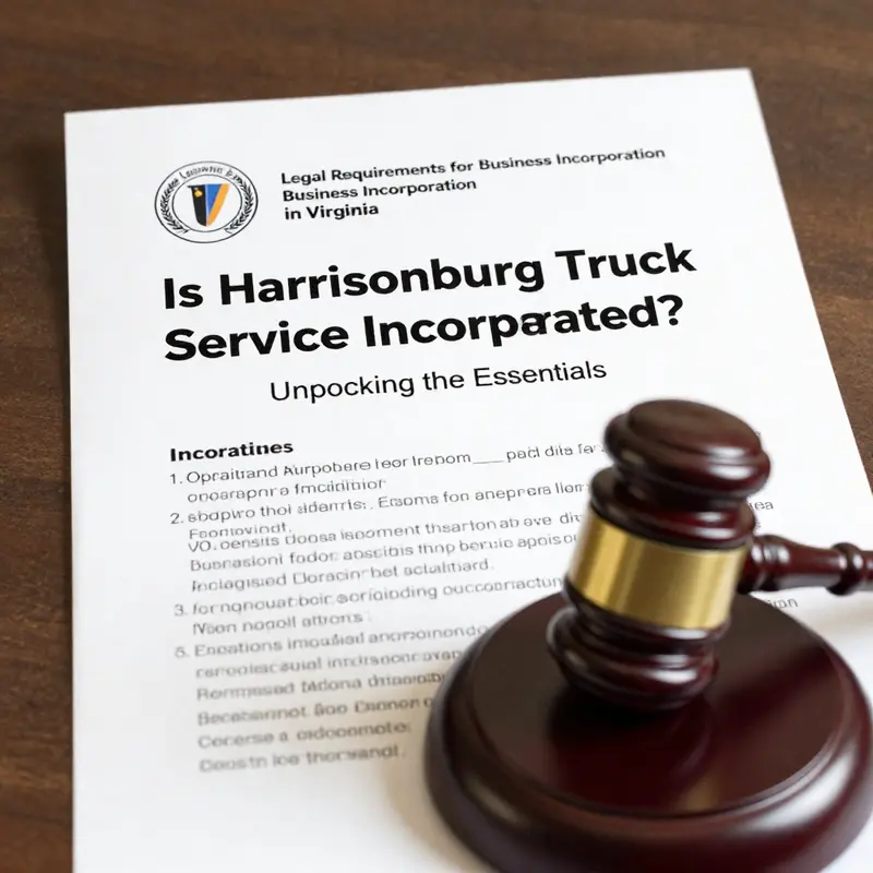 The bustling exterior of Harrisonburg Truck Service, vital for the local trucking community.