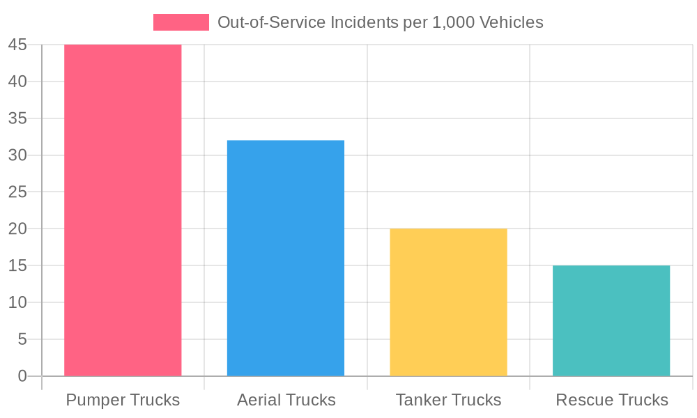 Frequency of Out-of-Service Incidents by Fire Truck Type