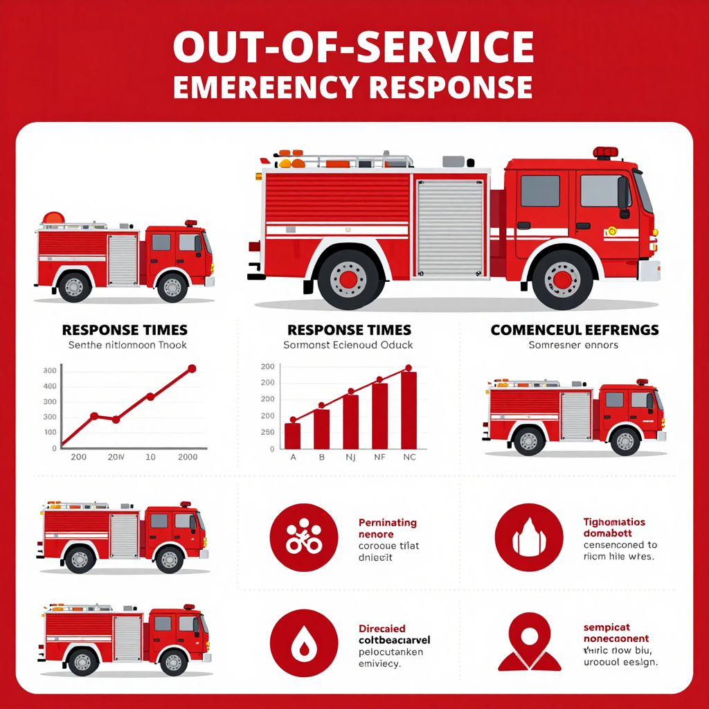 Impact of Out-of-Service Fire Trucks on Emergency Response