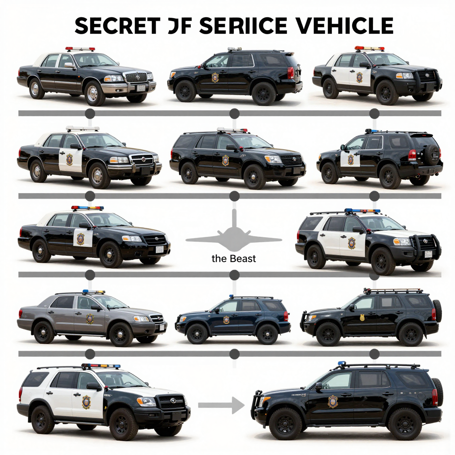 Evolution of Secret Service Vehicles