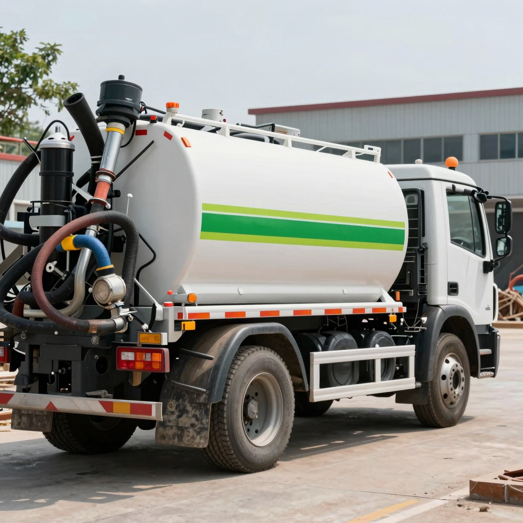 Vacuum Truck in Action