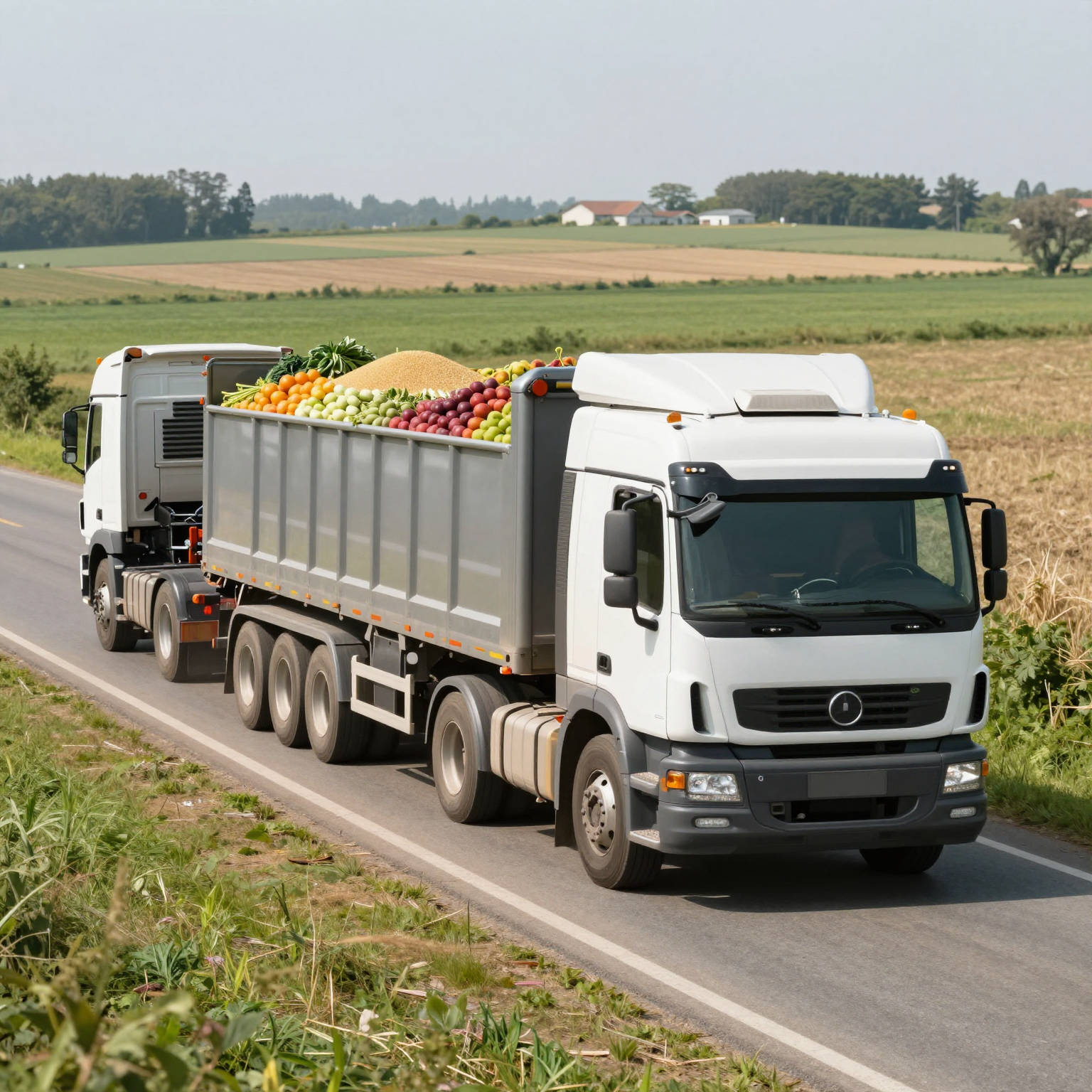 Agricultural Trucking Scene