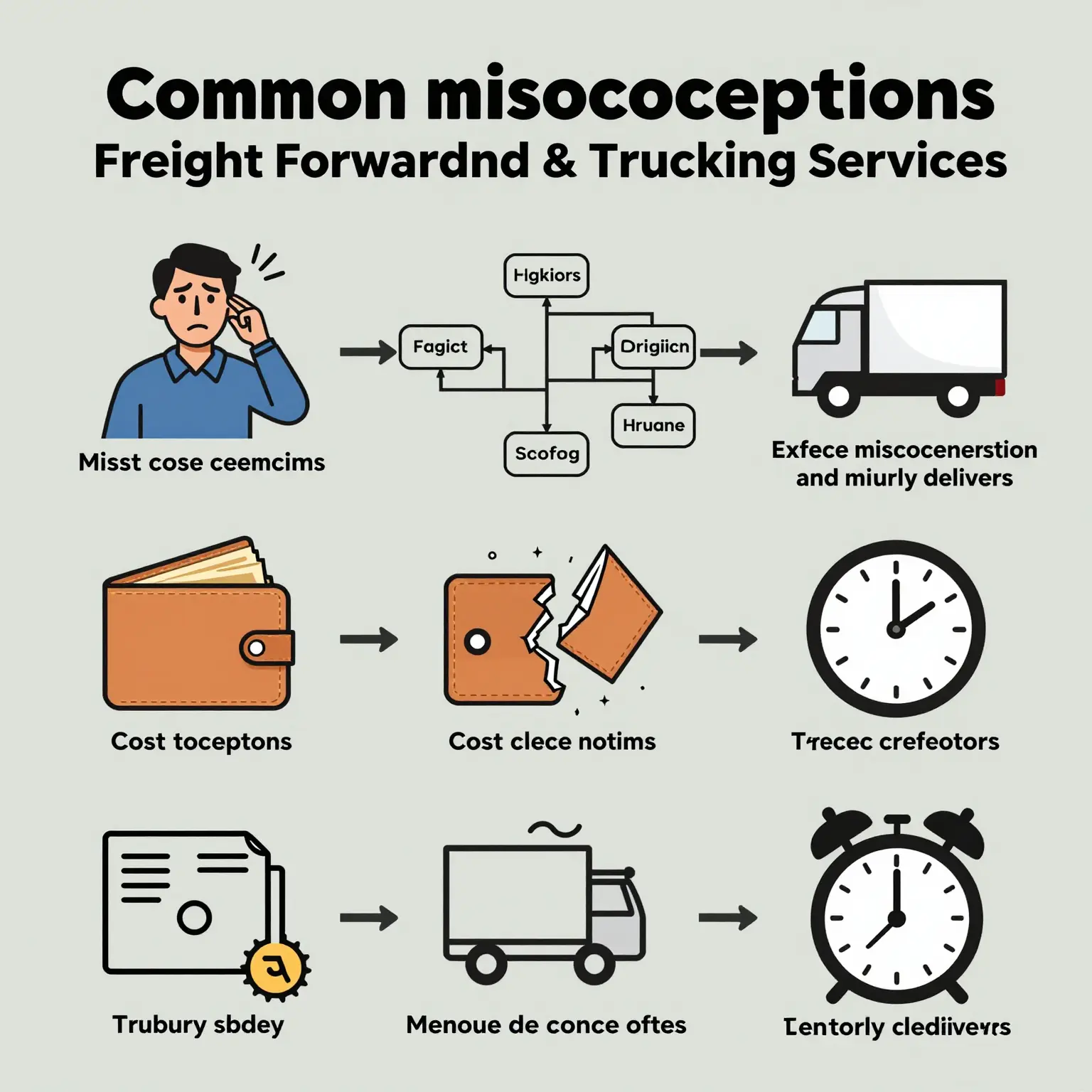 Common Misconceptions About Freight Forwarding and Trucking