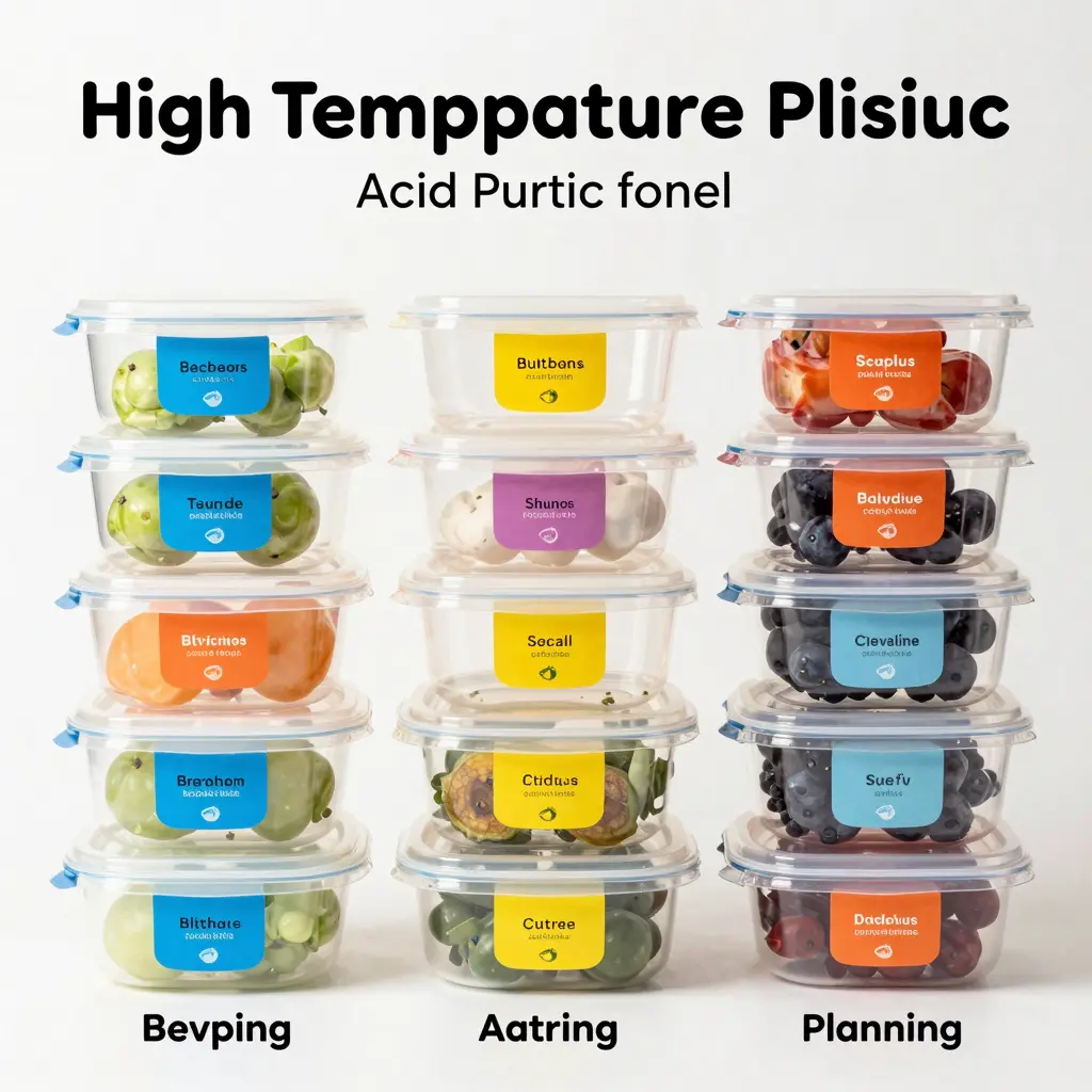 High Temperature Acid Food Plastic Containers