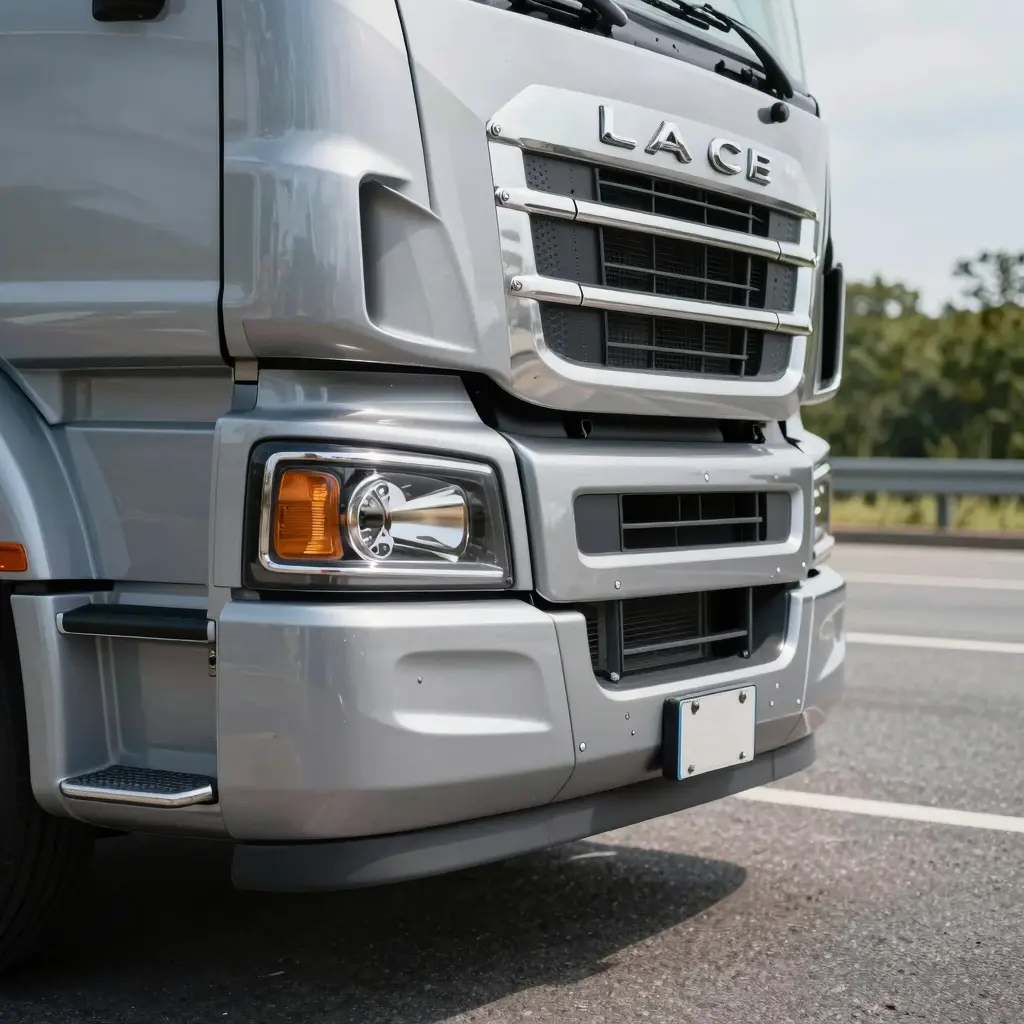 Sleek Mack Truck Fairing on the Road