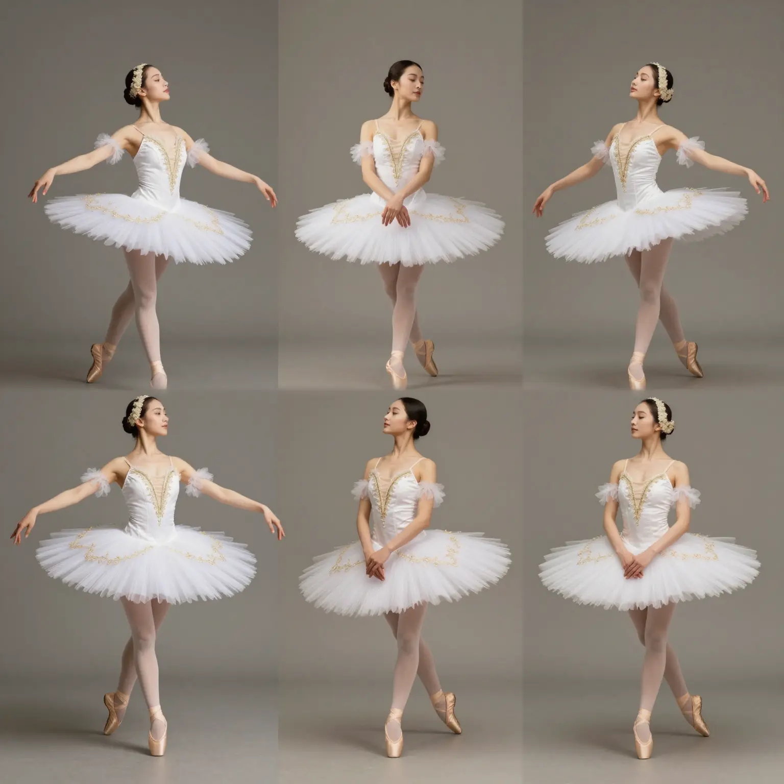 A collection of ballet tutus showcasing their evolution