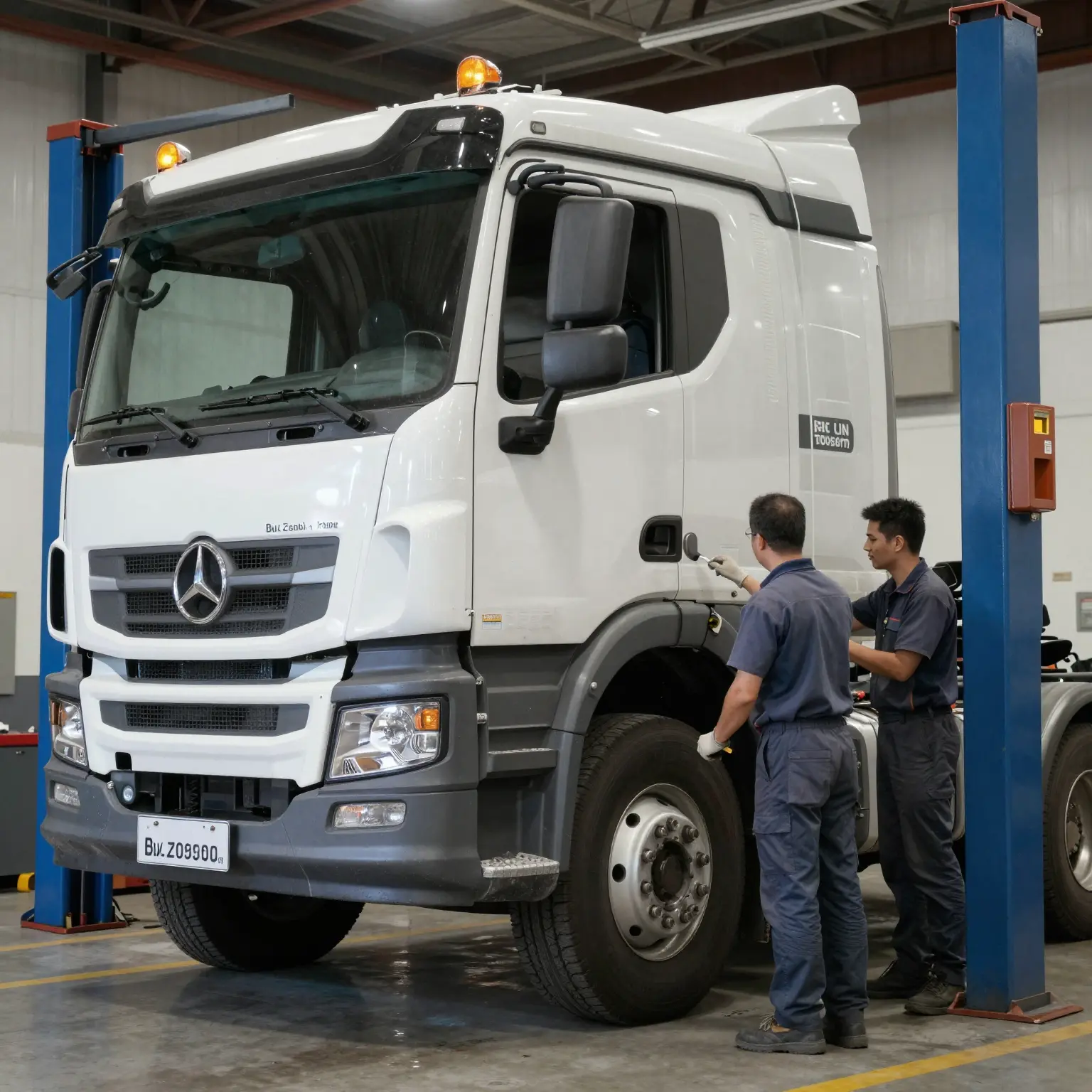 4x4 Truck Service in a Garage